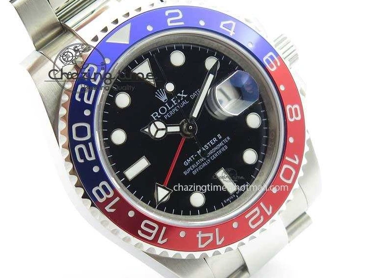 BLRO GMT-Master 116719 Dial A3186 Bp-Maker SS SS Bracelet II Black On 0414